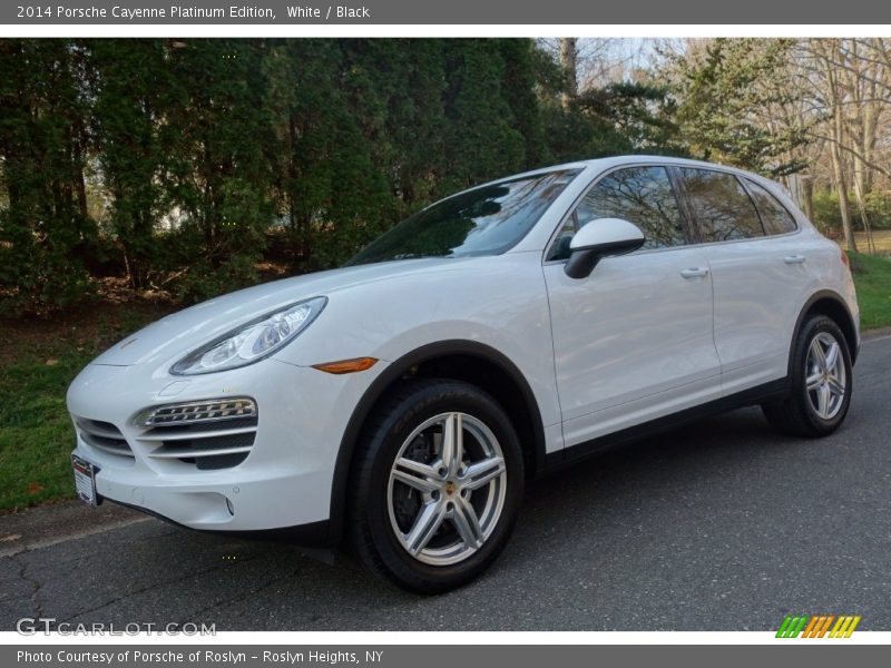 White / Black 2014 Porsche Cayenne Platinum Edition