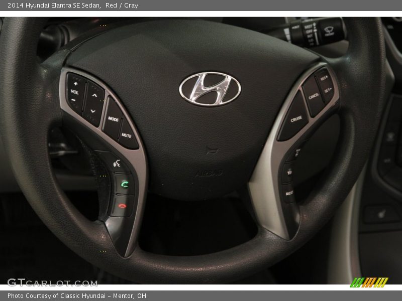 Red / Gray 2014 Hyundai Elantra SE Sedan