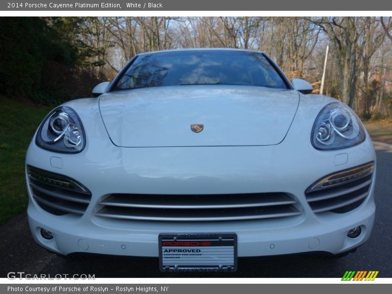 White / Black 2014 Porsche Cayenne Platinum Edition