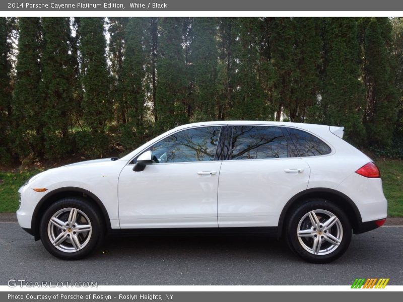 White / Black 2014 Porsche Cayenne Platinum Edition