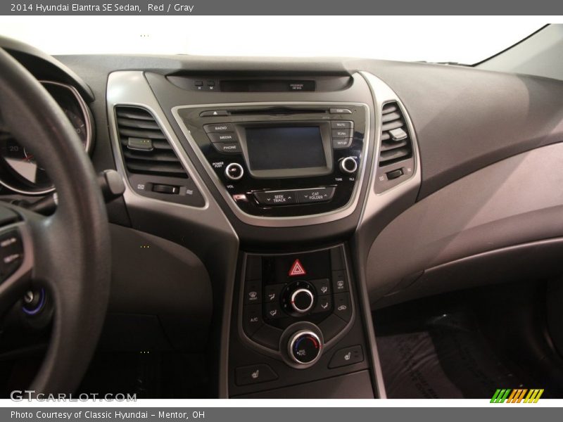 Red / Gray 2014 Hyundai Elantra SE Sedan