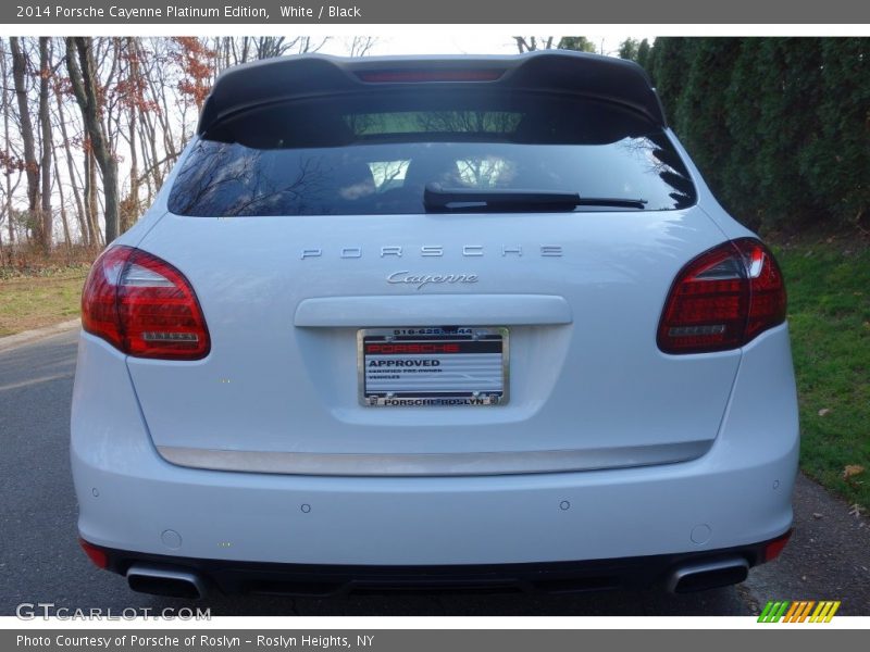 White / Black 2014 Porsche Cayenne Platinum Edition