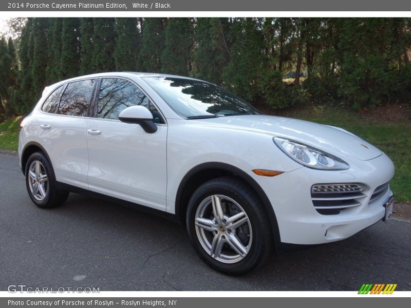 White / Black 2014 Porsche Cayenne Platinum Edition