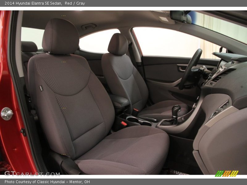 Red / Gray 2014 Hyundai Elantra SE Sedan