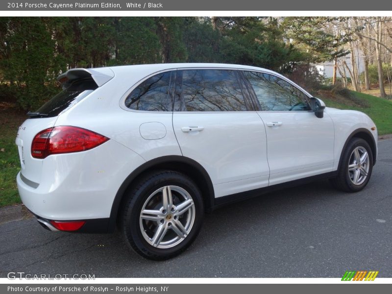 White / Black 2014 Porsche Cayenne Platinum Edition