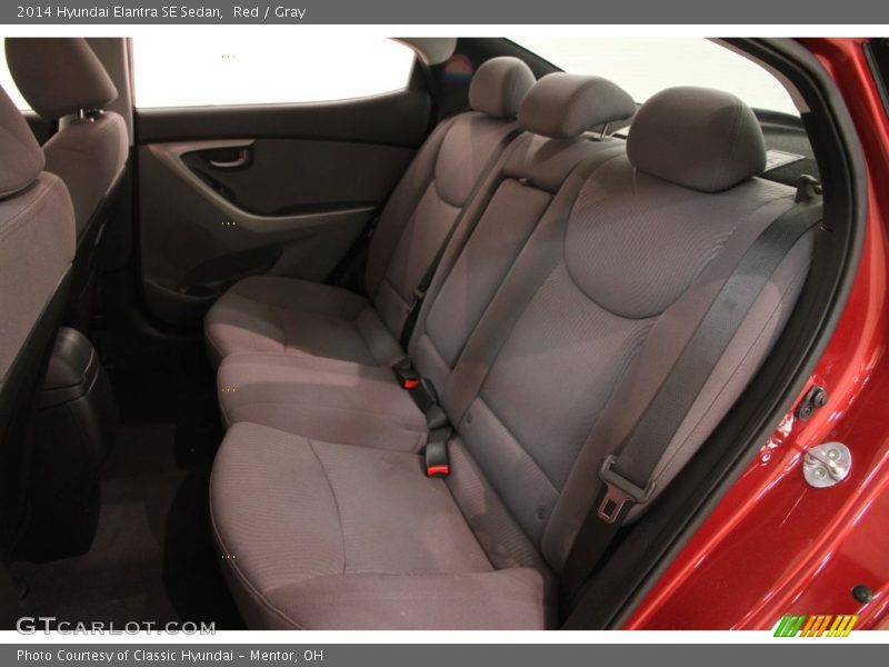Red / Gray 2014 Hyundai Elantra SE Sedan