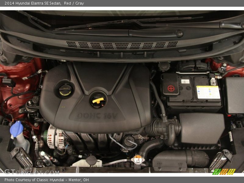 Red / Gray 2014 Hyundai Elantra SE Sedan