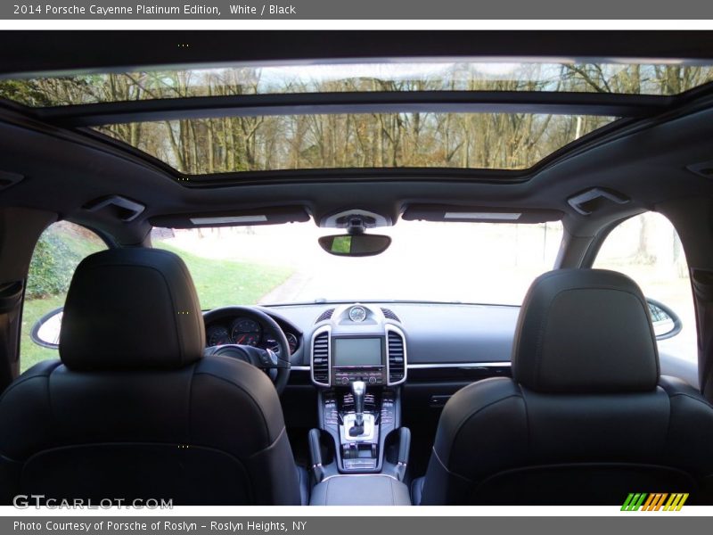 White / Black 2014 Porsche Cayenne Platinum Edition