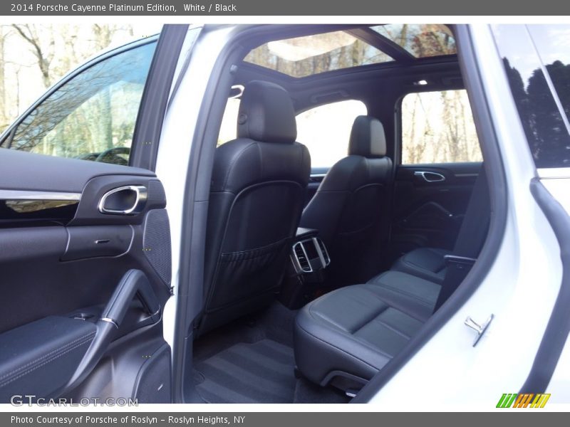 White / Black 2014 Porsche Cayenne Platinum Edition