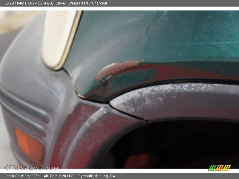 Clover Green Pearl / Charcoal 1999 Honda CR-V EX 4WD