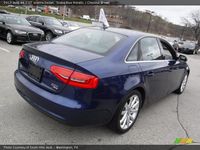 Scuba Blue Metallic / Chestnut Brown 2013 Audi A4 2.0T quattro Sedan