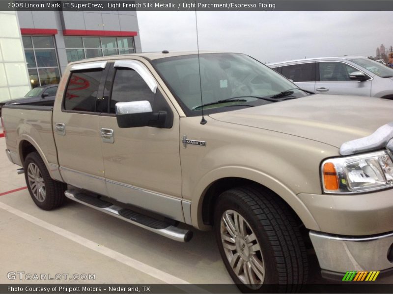 Light French Silk Metallic / Light Parchment/Espresso Piping 2008 Lincoln Mark LT SuperCrew