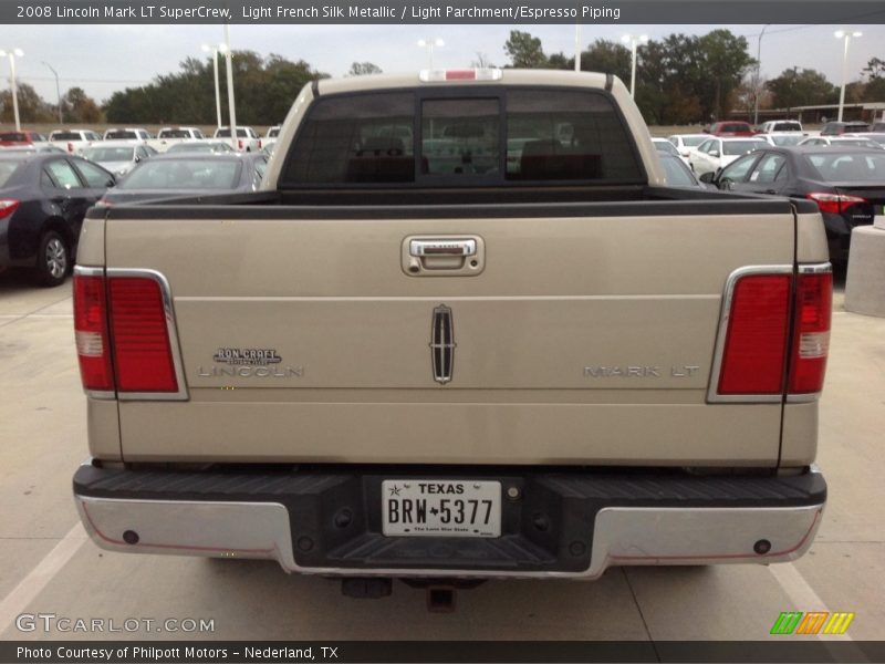 Light French Silk Metallic / Light Parchment/Espresso Piping 2008 Lincoln Mark LT SuperCrew