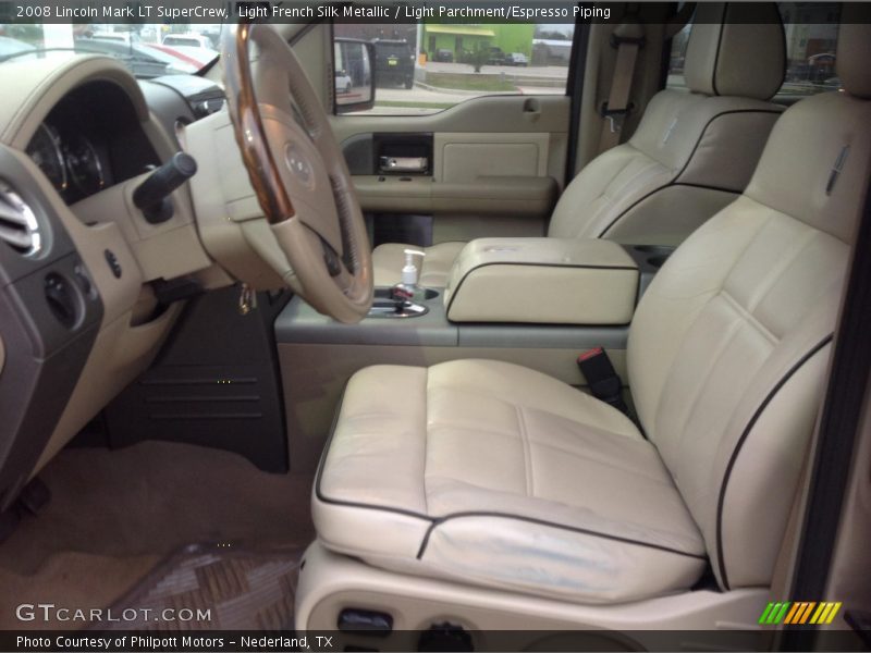 Light French Silk Metallic / Light Parchment/Espresso Piping 2008 Lincoln Mark LT SuperCrew