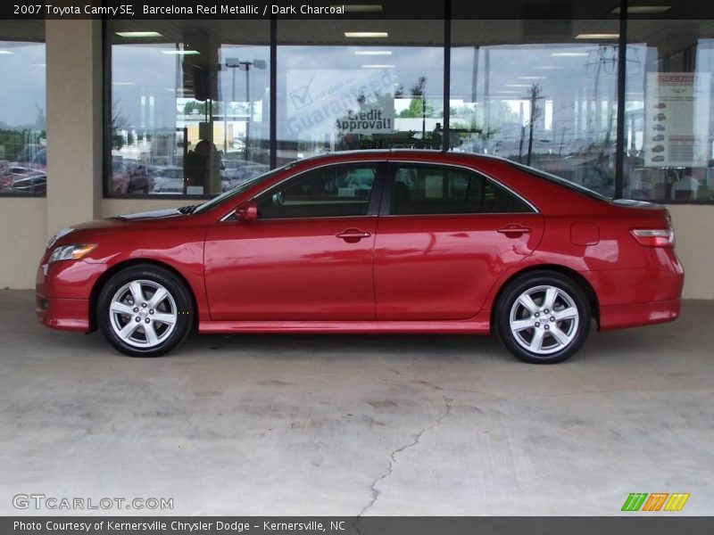 Barcelona Red Metallic / Dark Charcoal 2007 Toyota Camry SE
