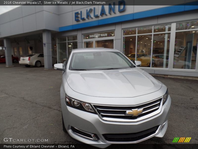 Silver Ice Metallic / Jet Black/Dark Titanium 2016 Chevrolet Impala LT