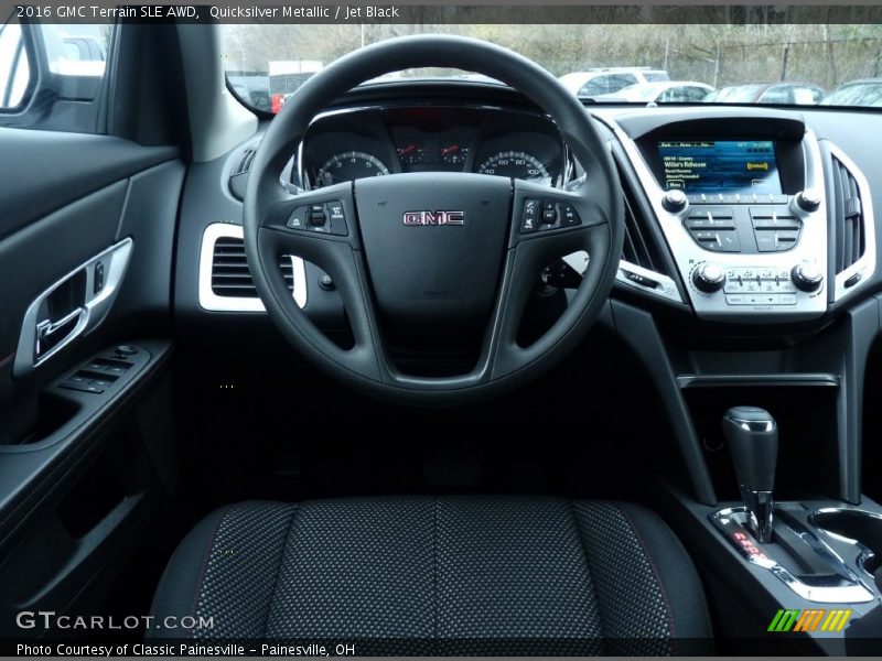 Quicksilver Metallic / Jet Black 2016 GMC Terrain SLE AWD