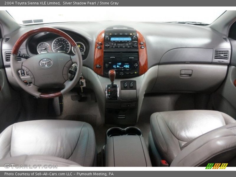 Silver Shadow Pearl / Stone Gray 2004 Toyota Sienna XLE Limited