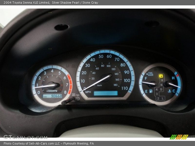 Silver Shadow Pearl / Stone Gray 2004 Toyota Sienna XLE Limited