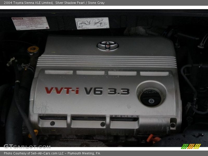 Silver Shadow Pearl / Stone Gray 2004 Toyota Sienna XLE Limited