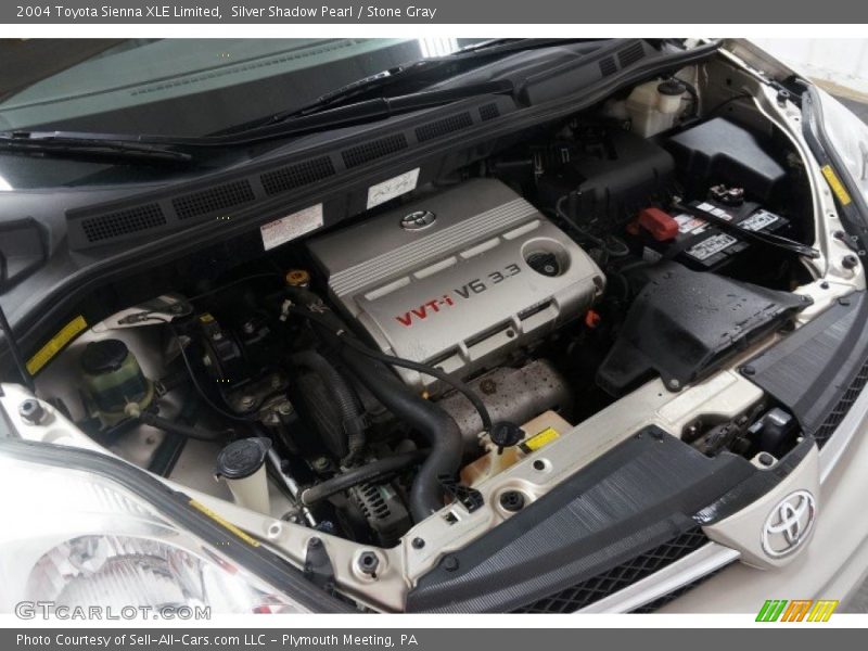 Silver Shadow Pearl / Stone Gray 2004 Toyota Sienna XLE Limited