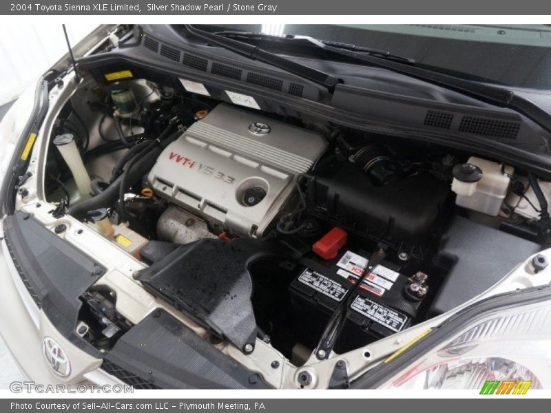 Silver Shadow Pearl / Stone Gray 2004 Toyota Sienna XLE Limited
