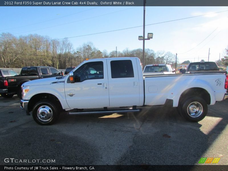 Oxford White / Black 2012 Ford F350 Super Duty Lariat Crew Cab 4x4 Dually