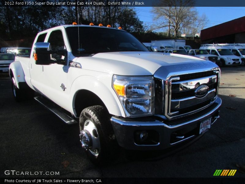 Oxford White / Black 2012 Ford F350 Super Duty Lariat Crew Cab 4x4 Dually