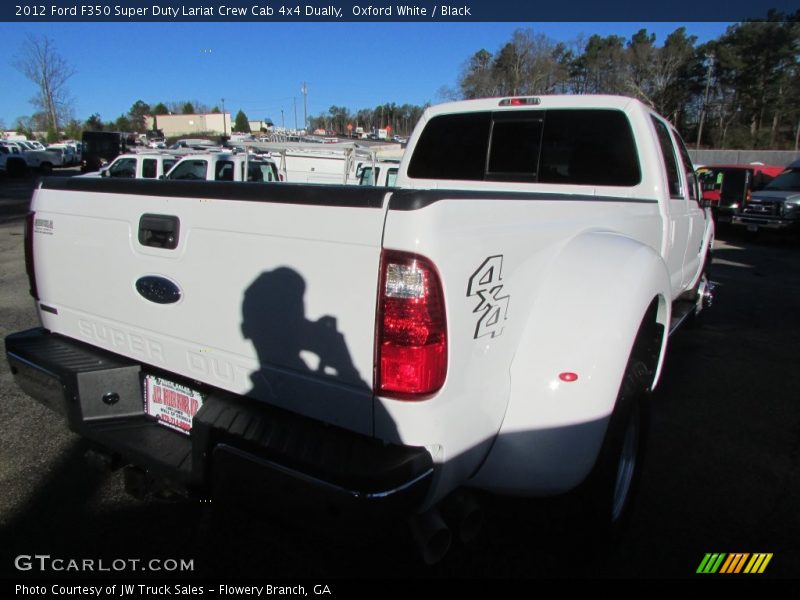 Oxford White / Black 2012 Ford F350 Super Duty Lariat Crew Cab 4x4 Dually