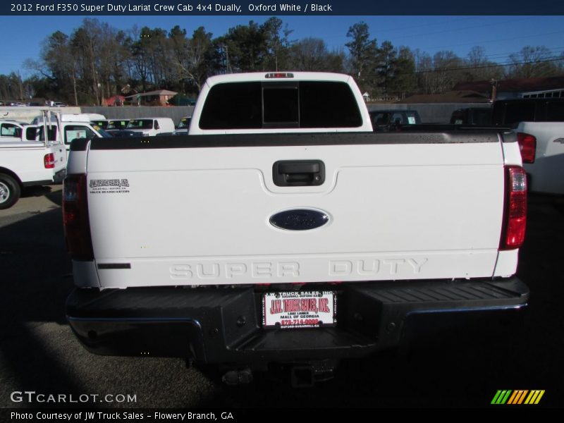 Oxford White / Black 2012 Ford F350 Super Duty Lariat Crew Cab 4x4 Dually