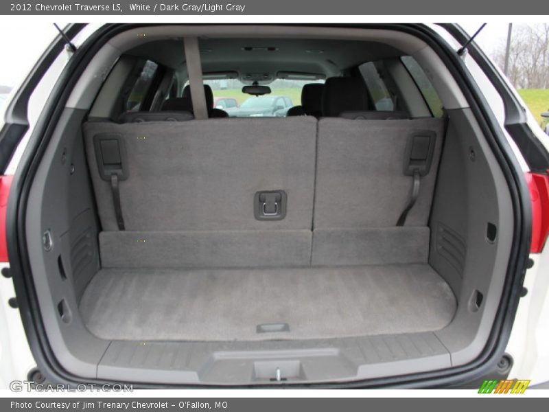 White / Dark Gray/Light Gray 2012 Chevrolet Traverse LS