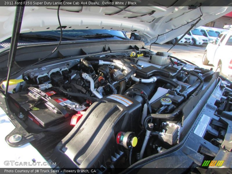 Oxford White / Black 2012 Ford F350 Super Duty Lariat Crew Cab 4x4 Dually