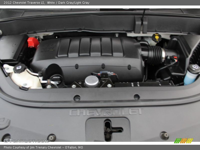 White / Dark Gray/Light Gray 2012 Chevrolet Traverse LS