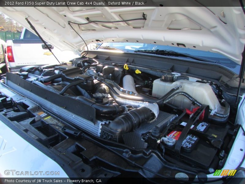 Oxford White / Black 2012 Ford F350 Super Duty Lariat Crew Cab 4x4 Dually