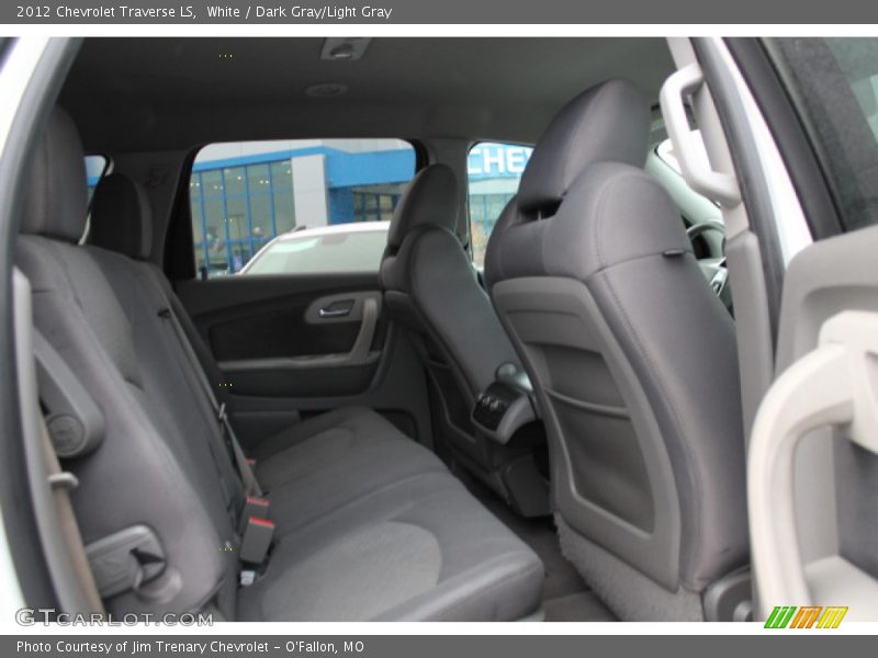 White / Dark Gray/Light Gray 2012 Chevrolet Traverse LS