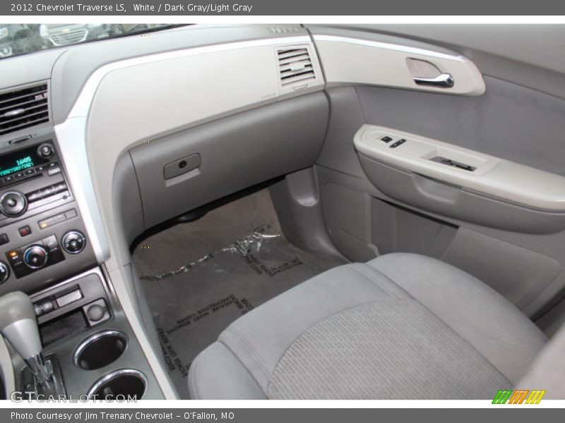 White / Dark Gray/Light Gray 2012 Chevrolet Traverse LS