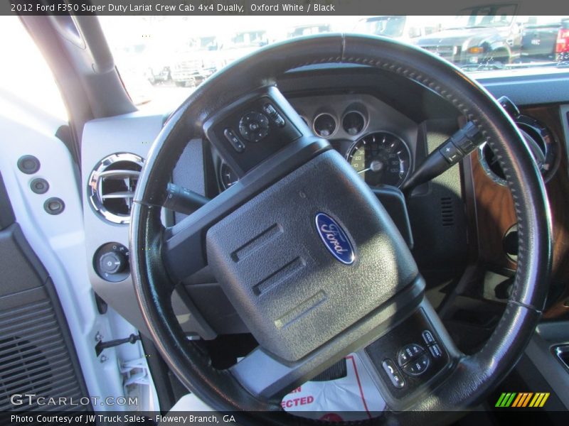 Oxford White / Black 2012 Ford F350 Super Duty Lariat Crew Cab 4x4 Dually