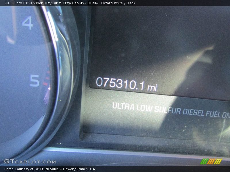 Oxford White / Black 2012 Ford F350 Super Duty Lariat Crew Cab 4x4 Dually