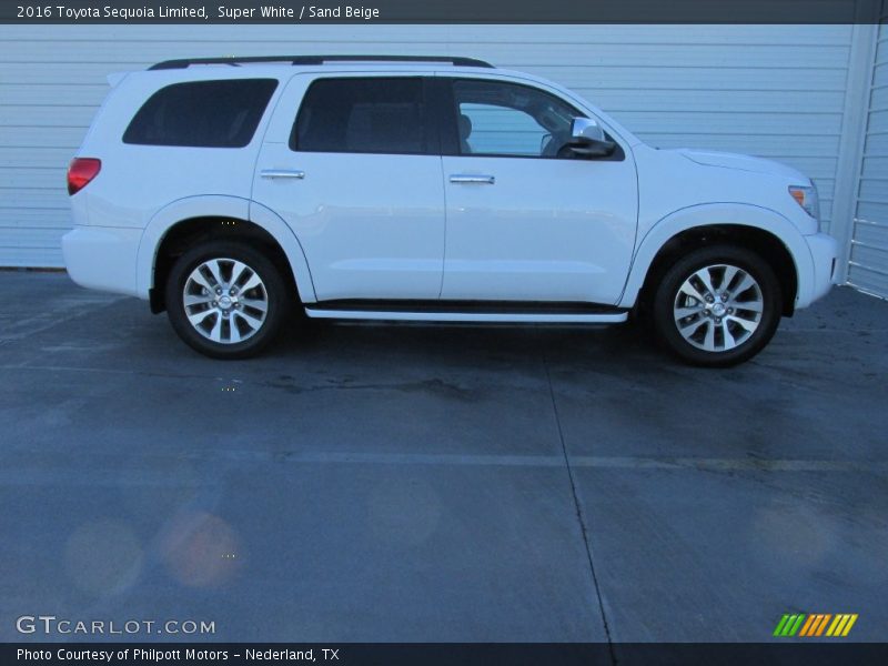 Super White / Sand Beige 2016 Toyota Sequoia Limited