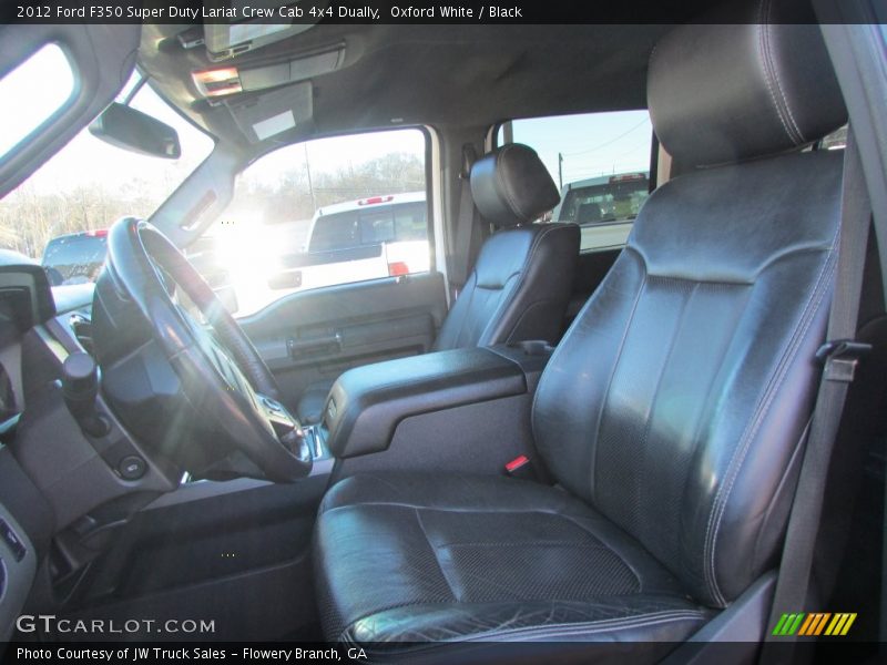 Oxford White / Black 2012 Ford F350 Super Duty Lariat Crew Cab 4x4 Dually