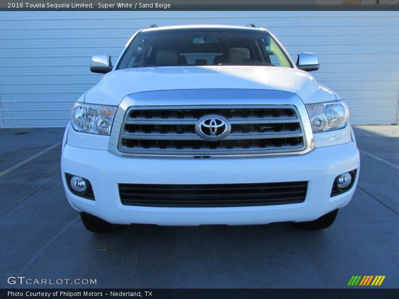 Super White / Sand Beige 2016 Toyota Sequoia Limited