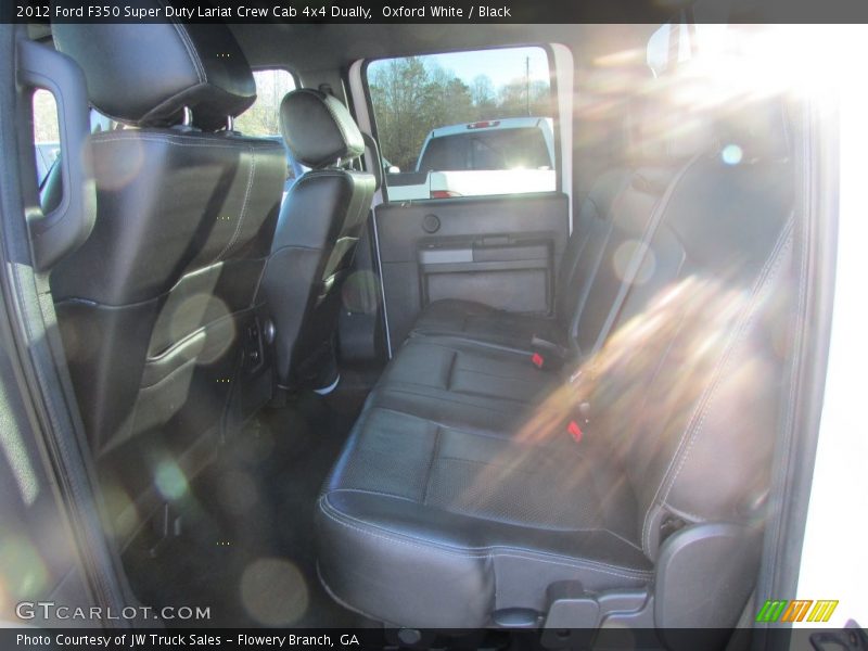 Oxford White / Black 2012 Ford F350 Super Duty Lariat Crew Cab 4x4 Dually