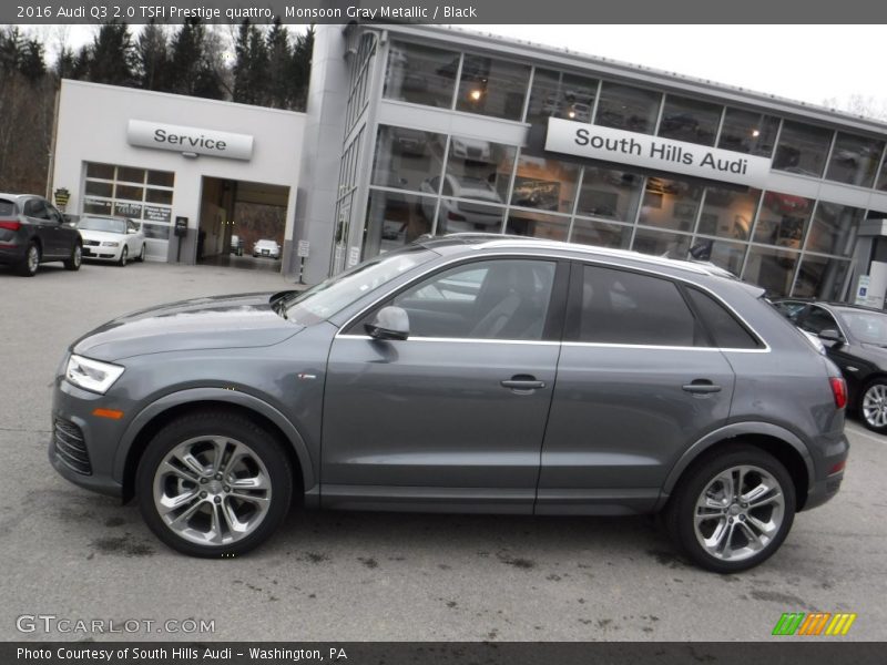 Monsoon Gray Metallic / Black 2016 Audi Q3 2.0 TSFI Prestige quattro