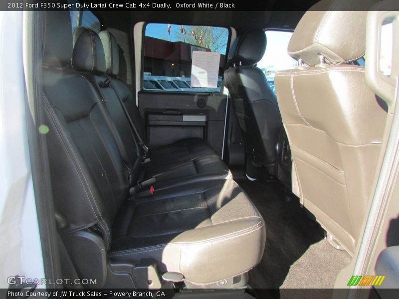 Oxford White / Black 2012 Ford F350 Super Duty Lariat Crew Cab 4x4 Dually