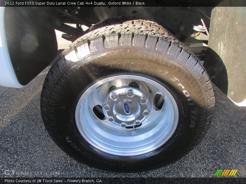 Oxford White / Black 2012 Ford F350 Super Duty Lariat Crew Cab 4x4 Dually