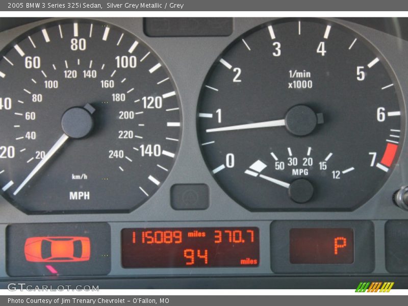 Silver Grey Metallic / Grey 2005 BMW 3 Series 325i Sedan