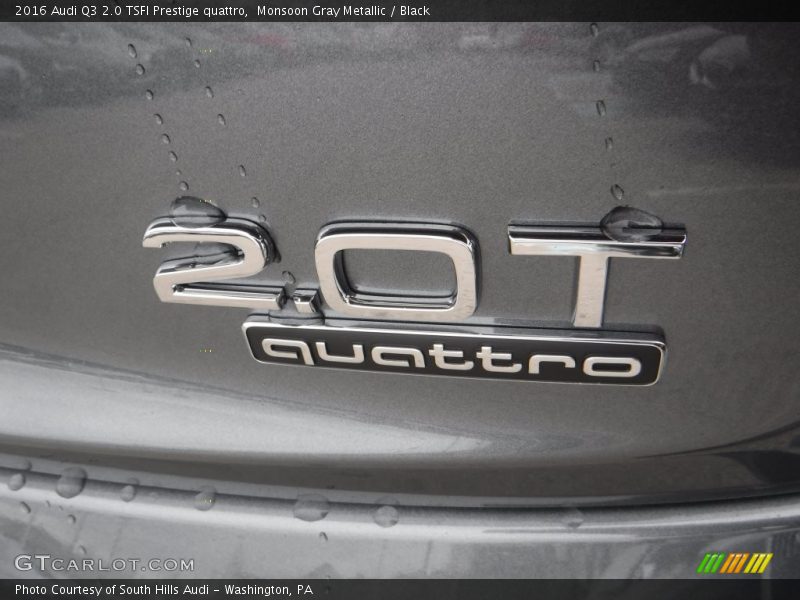 Monsoon Gray Metallic / Black 2016 Audi Q3 2.0 TSFI Prestige quattro