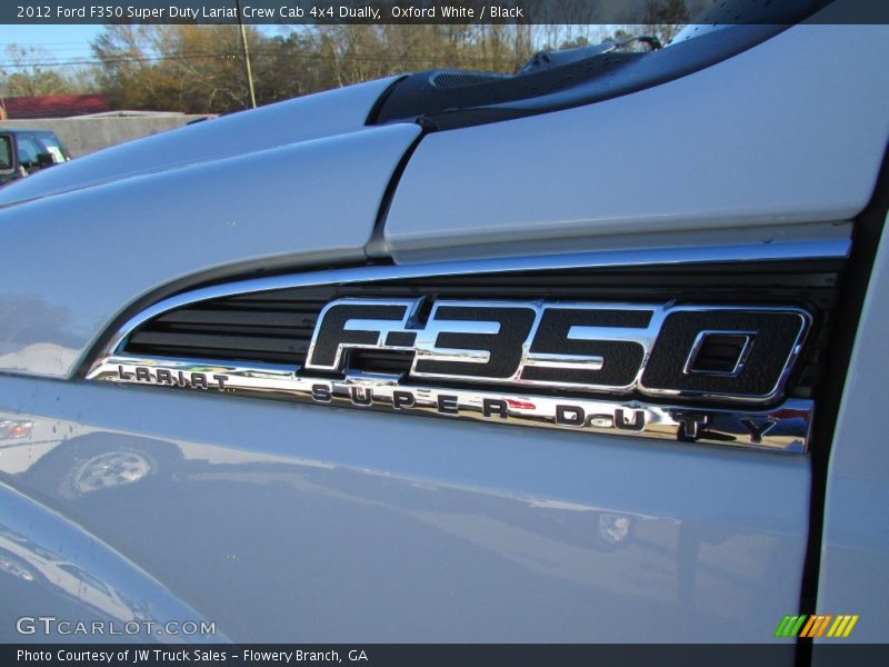 Oxford White / Black 2012 Ford F350 Super Duty Lariat Crew Cab 4x4 Dually