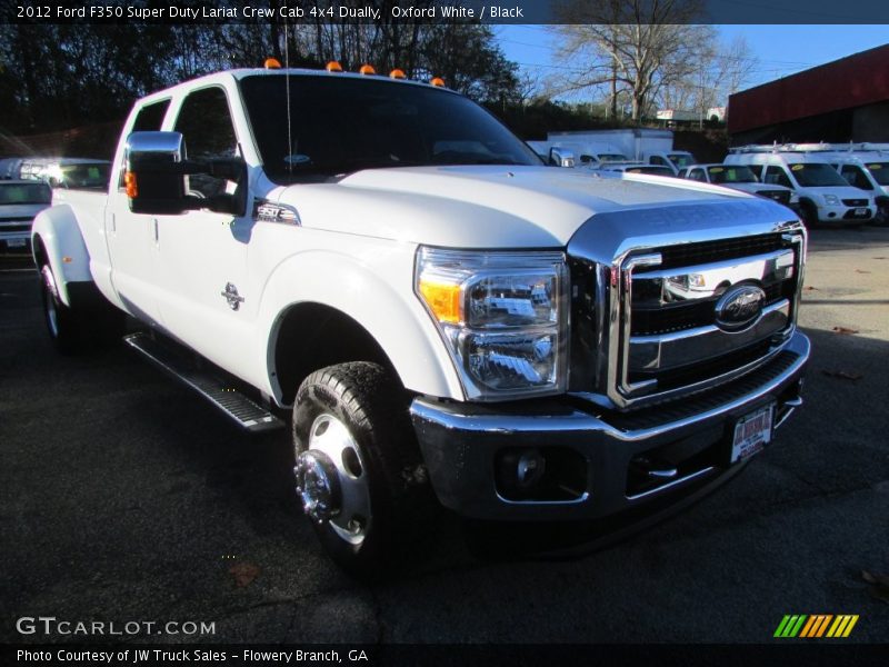 Oxford White / Black 2012 Ford F350 Super Duty Lariat Crew Cab 4x4 Dually