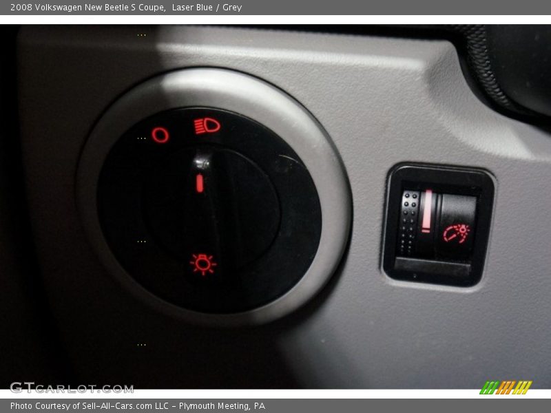 Laser Blue / Grey 2008 Volkswagen New Beetle S Coupe